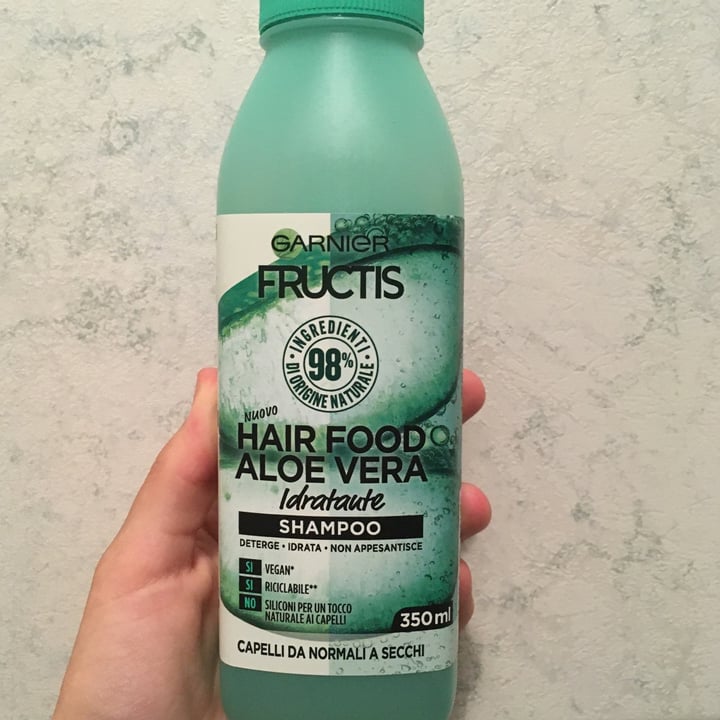 photo of Garnier Shampoo hair food aloe vera shared by @veganlu on  09 Jul 2021 - review