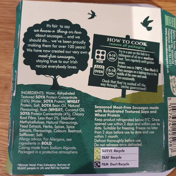 review photo of Richmond Richmond Meat Free Sausages shared by @stace on 15 Sep 2020 - review