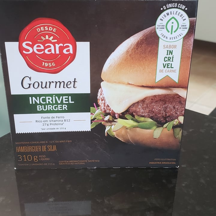 review photo of Seara Gourmet Incrivel Burger shared by @lileanefleck on 18 Jul 2021 - review