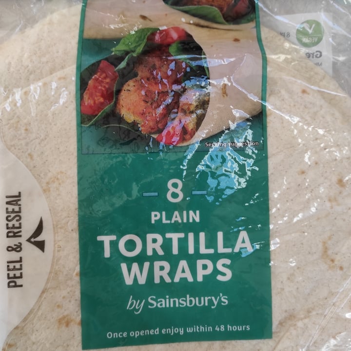 photo of Sainsbury's Tortilla wraps shared by @tuscanvegan on  22 Oct 2021 - review