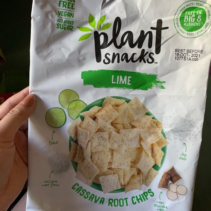 photo of Plant Snacks Lime Cassava Root Chips shared by @veghui on  31 May 2021 - review
