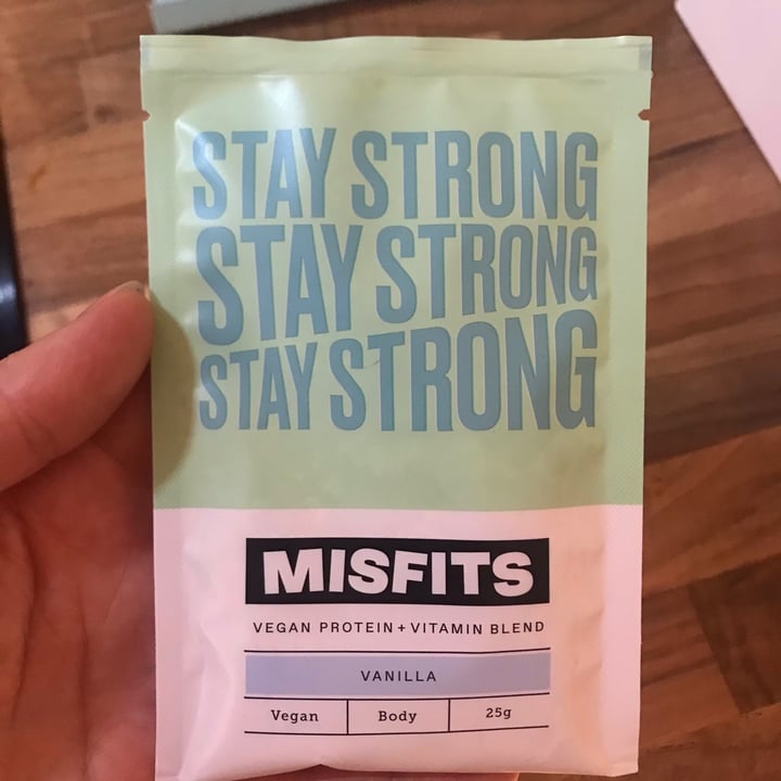 photo of Misfits Vanilla Protein shared by @vegansuttonmama on  22 Sep 2020 - review