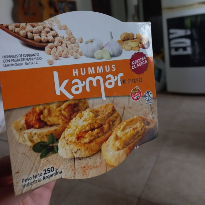 review photo of Hummus Kamar Hummus de garbanzos con pasta de maní y ajo. shared by @nicodeluca on 21 Oct 2022 - review