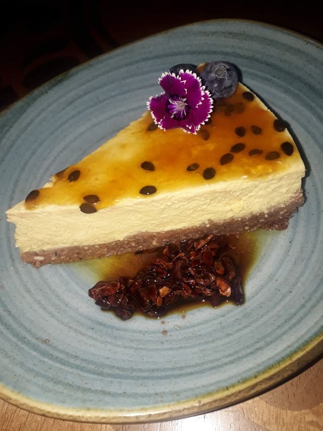 Photo of the dish “Cheescake de maracuyá”