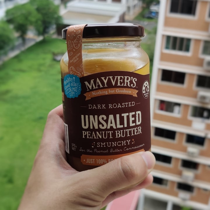 photo of Mayver's Dark Roasted Unsalted Peanut Butter (Smunchy) shared by @laelcham on  24 May 2020 - review