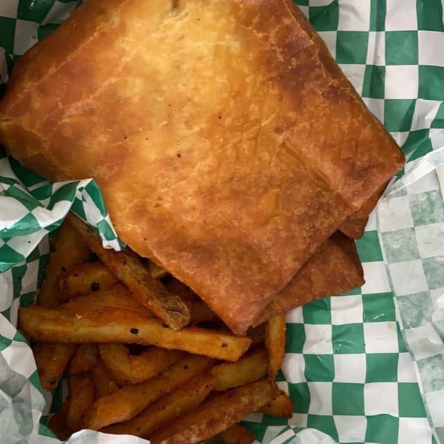 Foto do prato “Vegan Pizza Puff”