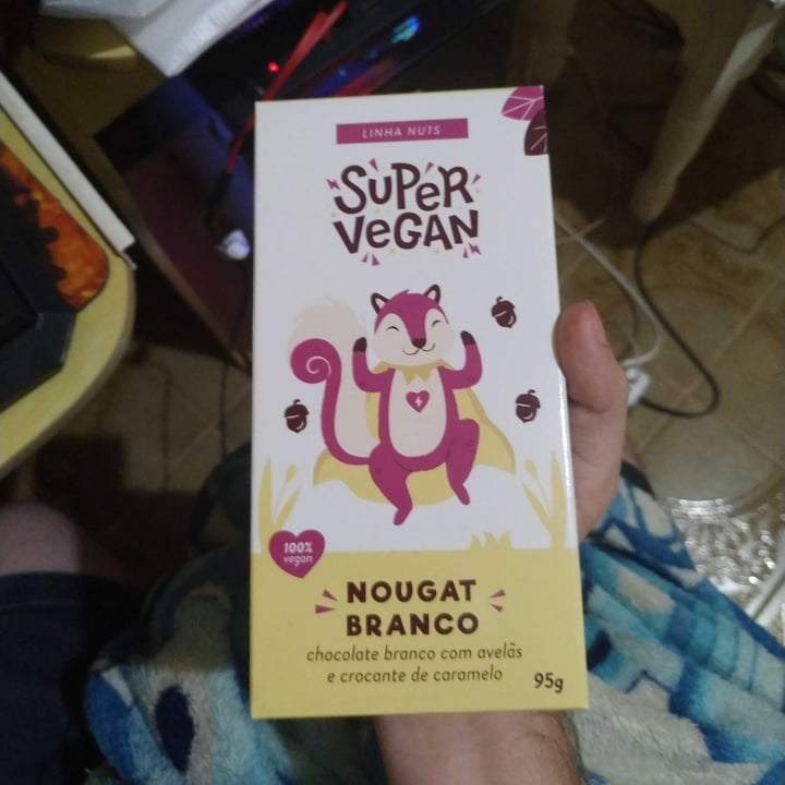 review photo of Super Vegan Chocolate Nougat Branco (95g) shared by @alvaro434 on 28 Apr 2022 - review