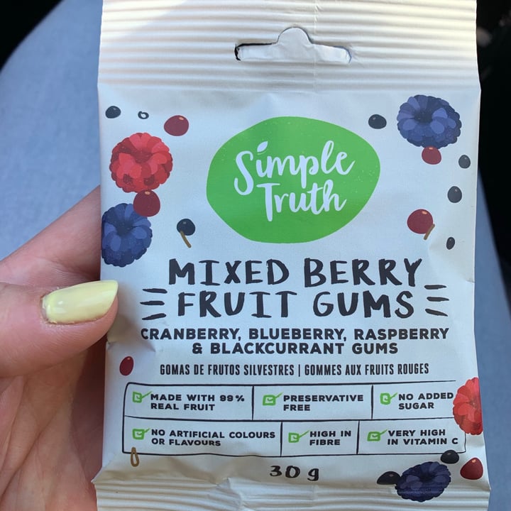 review photo of Simple Truth Mixed berry Fruit Gums shared by @wilmievdh97725 on 19 Oct 2020 - review