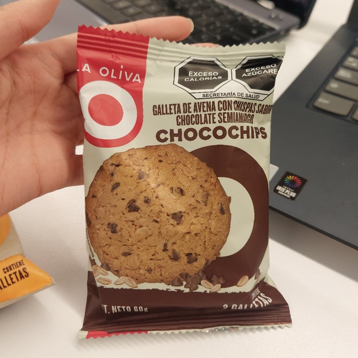 photo of La Oliva Galletas de avena con chocochips shared by @elidarko on  02 Nov 2022 - review