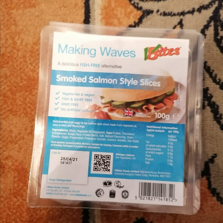 review photo of VBites Smoked salmon style slices shared by @veganboytf on 06 Jan 2021 - review