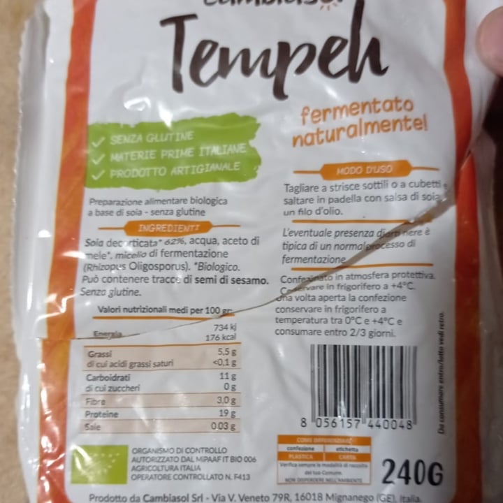 photo of Cambiasol Tempeh Fermentato shared by @mariazuardi on  11 Jun 2022 - review