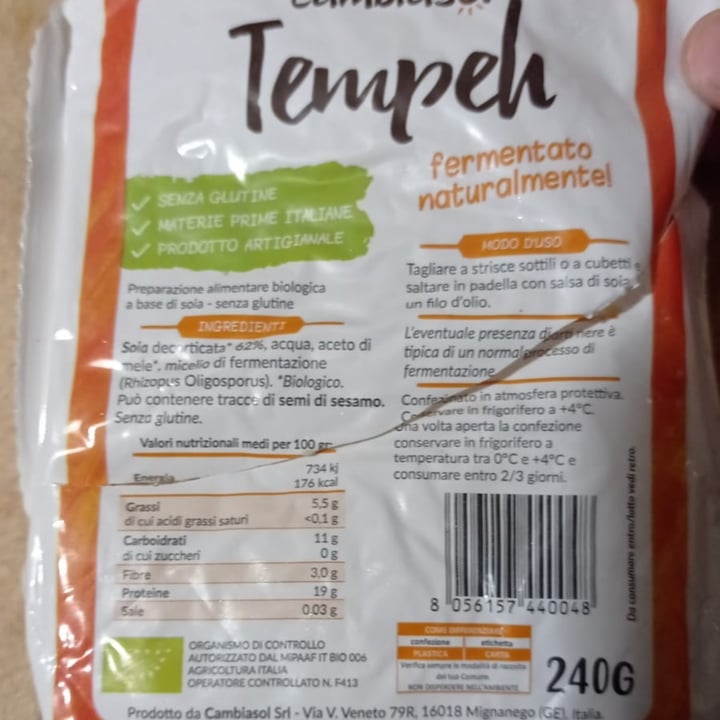 review photo of Cambiasol Tempeh Fermentato shared by @mariazuardi on 11 Jun 2022 - review