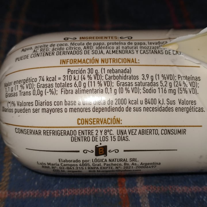 photo of Biorganic Mozzarella shared by @delfi11 on  21 Aug 2022 - review