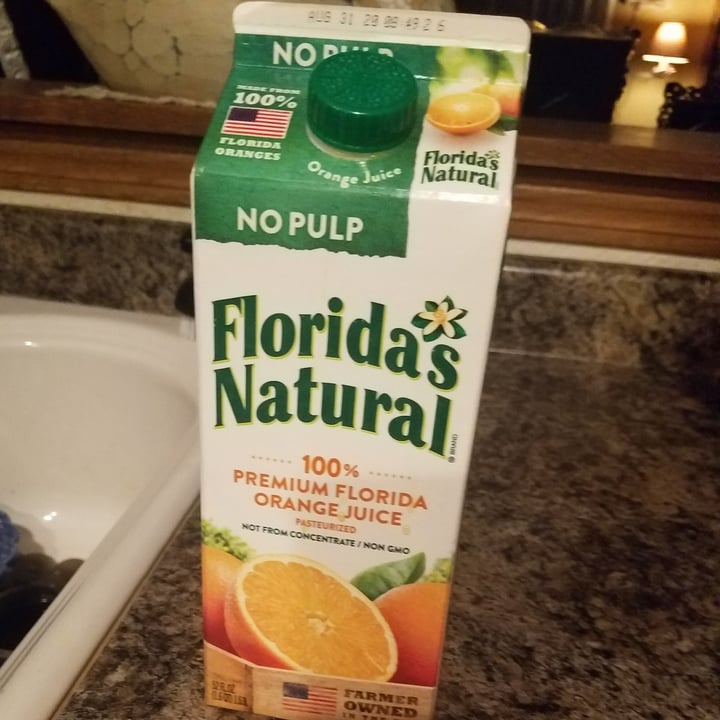 photo of Florida's Natural Orange Juice shared by @veganwildflower on  15 Jul 2020 - review