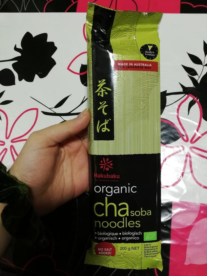 photo of Hakubaku Organic Cha Soba Noodles shared by @nrabaneda on  10 Apr 2020 - review