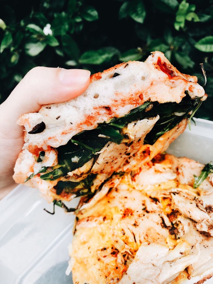 photo of Grand Hyatt Singapore Mediterranean Heura® Grilled Chicken Panini shared by @consciouscookieee on  16 Sep 2019 - review