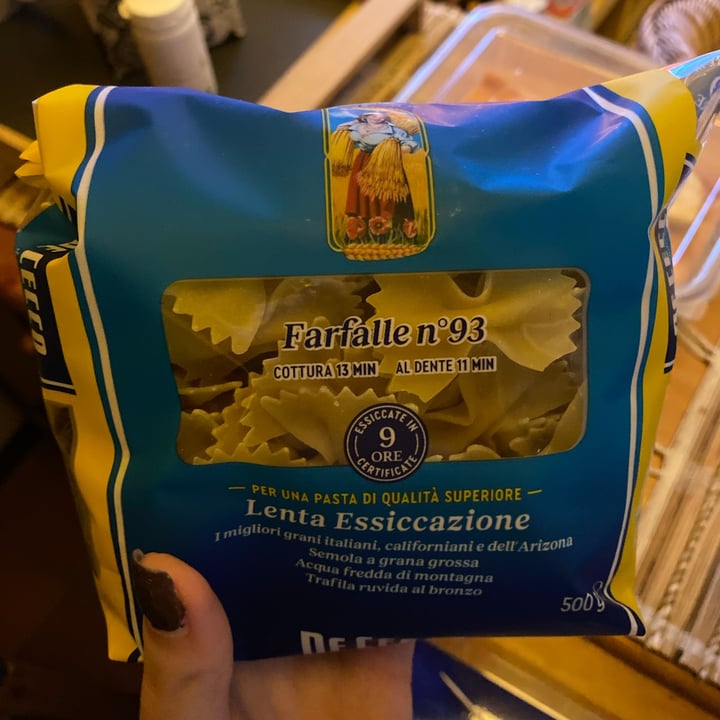 review photo of De cecco Farfalle n. 93 shared by @maryveggy on 01 Dec 2021 - review