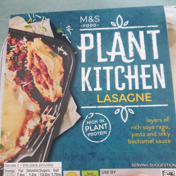 photo of Plant Kitchen (M&S) Plant Kitchen Lasagne shared by @jennia on  22 Mar 2021 - review