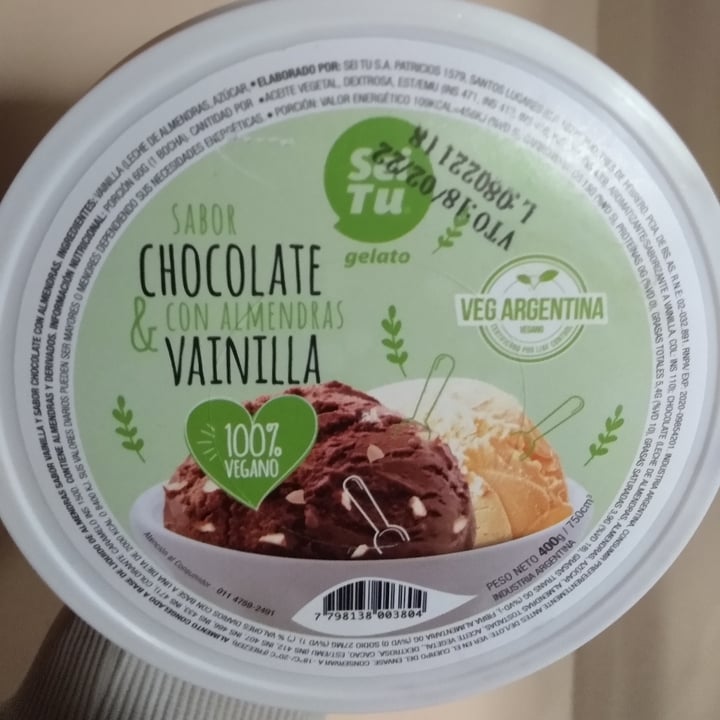 photo of Sei Tu Sei Tu Vegan Vainilla y Chocolate con Almendras shared by @estrellafernandez on  28 Jun 2021 - review