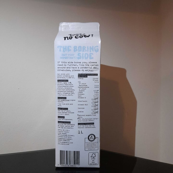 photo of THE ORIGINAL OAT-LY! OAT DRINK SKINNY shared by @rachaeljones on  17 Apr 2022 - review