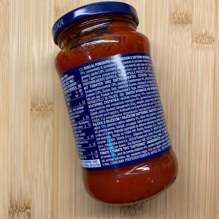 photo of Barilla Pomodoro - Pomodori e datterini shared by @veggyele on  17 Nov 2022 - review