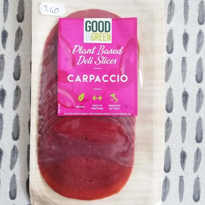 photo of Good & Green Plant Based Deli Slices Carpaccio shared by @copito on  08 Dec 2021 - review