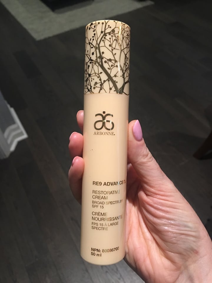 photo of Arbonne RE9 Advanced Restorative Day Cream SPF 15 shared by @sarz on  22 Aug 2019 - review