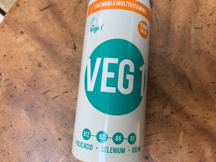 photo of Veg 1 Orange Flavor Chewable Multivitamin shared by @jeremytheape on  02 May 2022 - review
