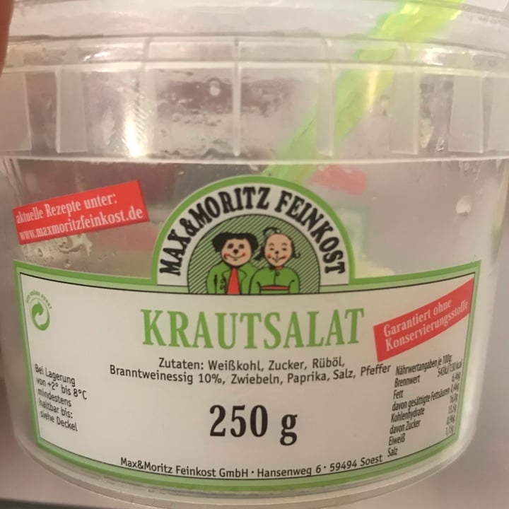 review photo of Max & Moritz Feinkost Krautsalat shared by @johannski on 31 Jan 2021 - review