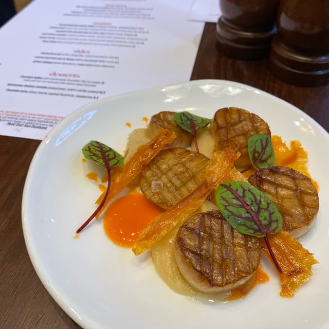 Photo of the dish “King oyster mushroom scallops”