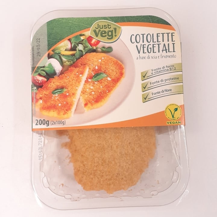 photo of Just Veg! (ALDI Italy) Cotolette Di Soia shared by @chiaraf26 on  30 Oct 2022 - review