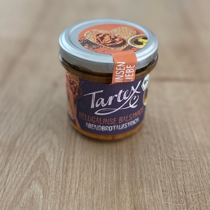 review photo of Tartex Linsen Liebe Brotaufstrich Belugalinse Balsamico shared by @hannahhartmann on 20 Apr 2022 - review