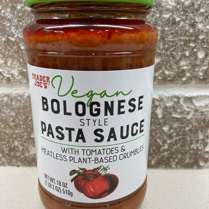 photo of Trader Joe's Vegan bolognese style pasta sauce shared by @midori on  05 Dec 2021 - review
