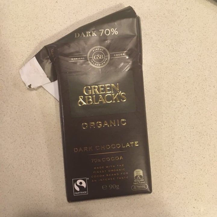 photo of Green & Black's Organic 70% Cocoa Dark Chocolate shared by @ihaveabunny on  28 Jun 2020 - review