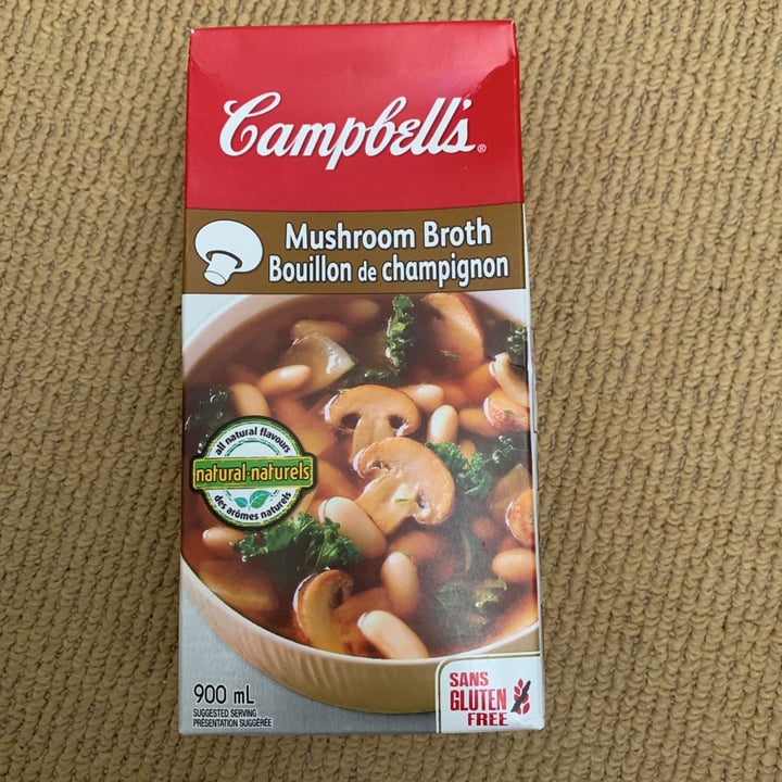 photo of Campbell's Mushroom broth shared by @karinnelson on  26 Feb 2021 - review