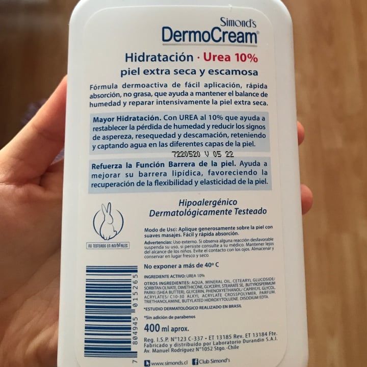 photo of Simond's DermoCream Urea 10% shared by @danicst on  04 Feb 2021 - review