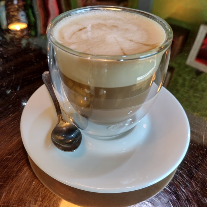 photo of The Vegan Table Cappuccino with soymilk shared by @felice on  30 Sep 2021 - review