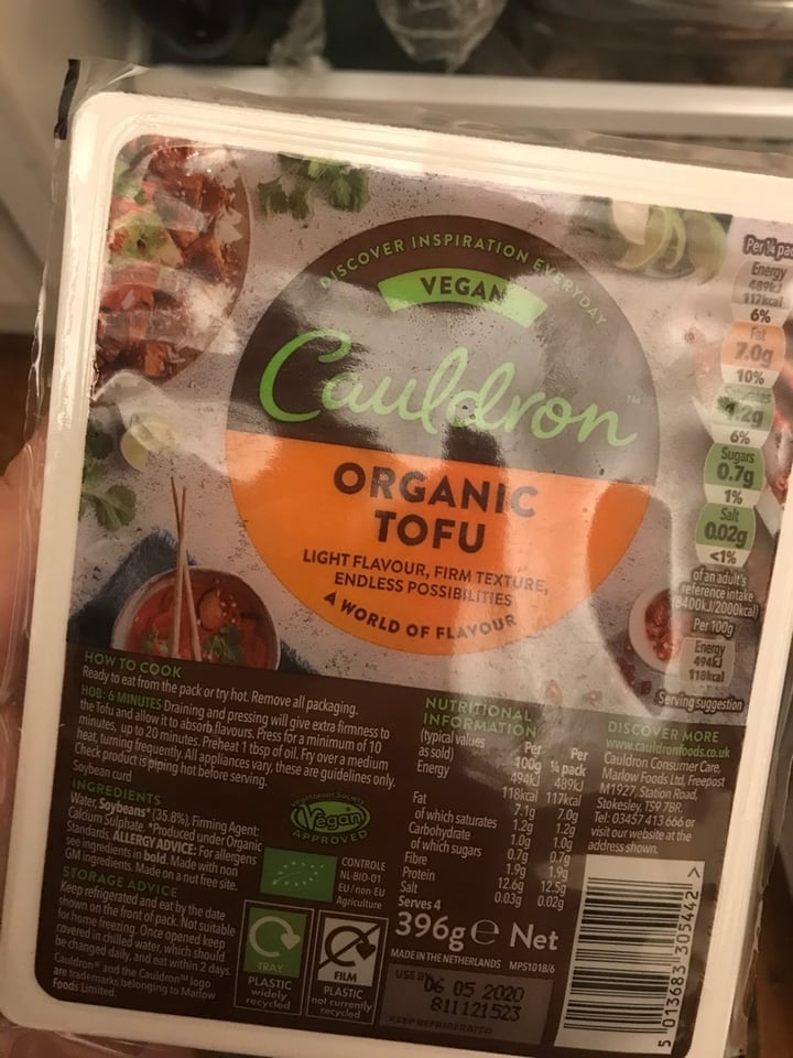 photo of Cauldron Organic Tofu shared by @kirstend94 on  21 Mar 2020 - review