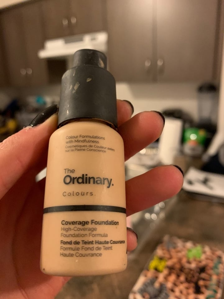 photo of The Ordinary Coverage foundation shared by @jessicagarofalo on  14 Feb 2020 - review