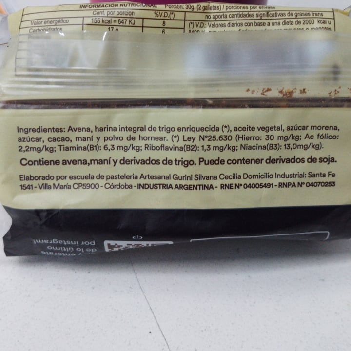 review photo of Boccone Galletitas integrales de avena, cacao y maní shared by @drago57 on 14 Dec 2022 - review