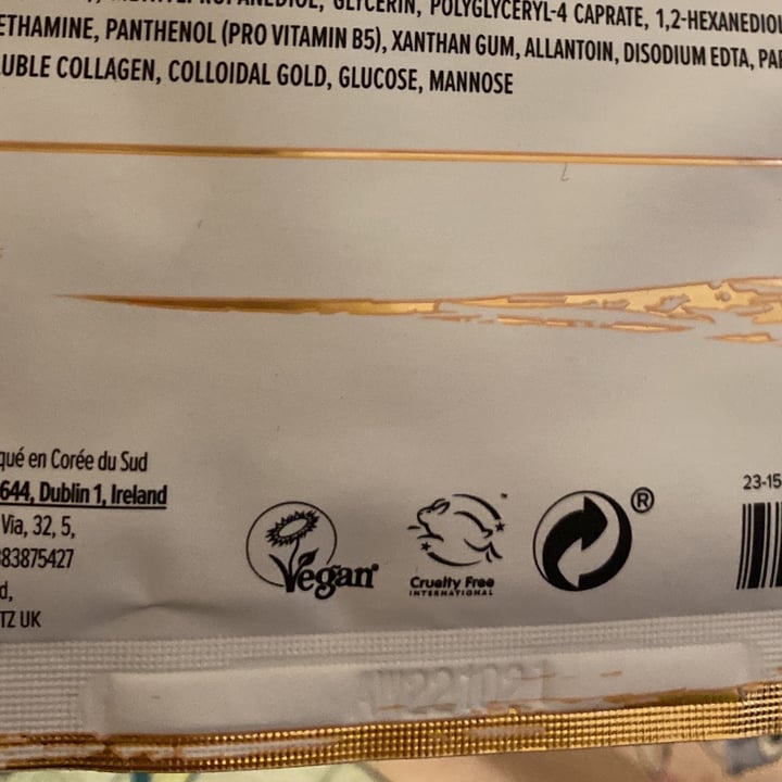 photo of PS... Gold foil sheet mask shared by @giulia1995 on  30 Jul 2022 - review