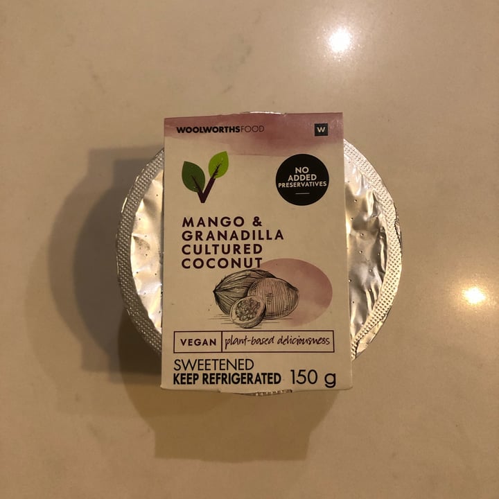 photo of Woolworths Food Mango & Granadilla Cultured Coconut shared by @kimmykate on  23 Jun 2022 - review