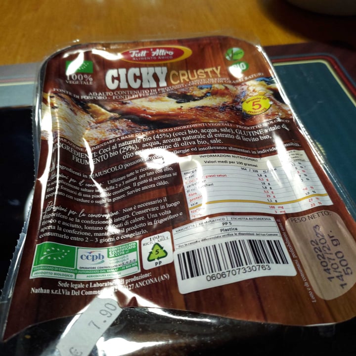 review photo of TUTT' ALTRO Alimento Amico Ciky Crusty shared by @pasticcivegani on 07 Sep 2022 - review