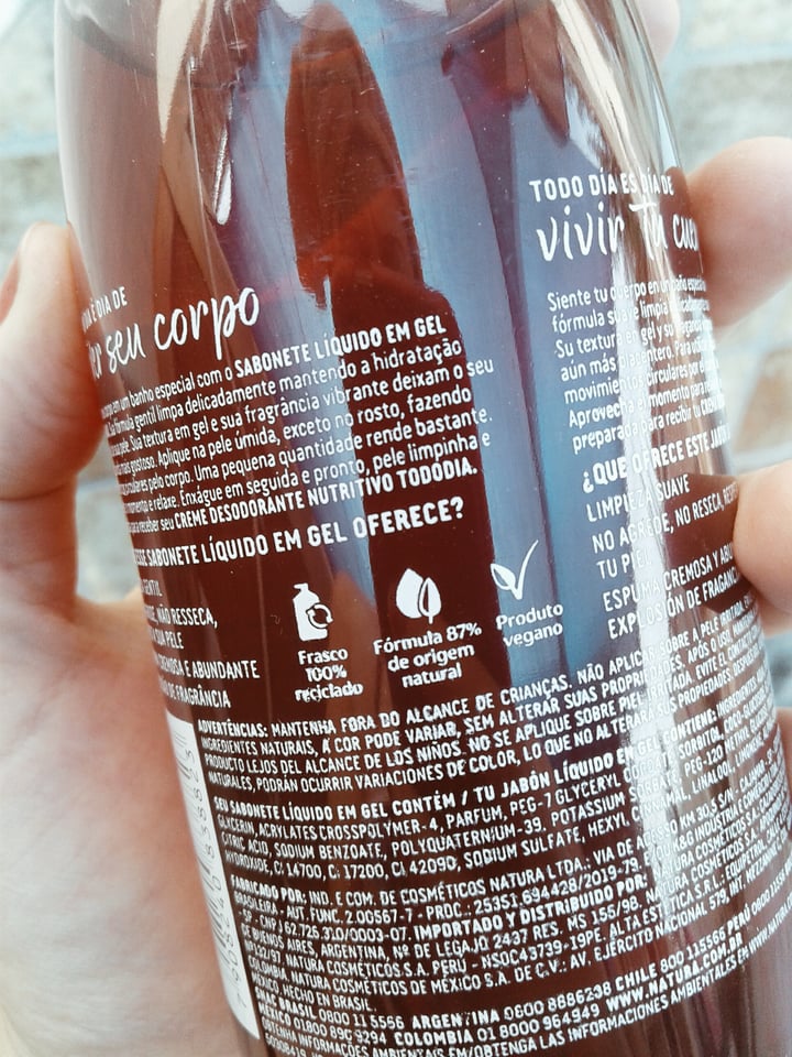 review photo of Natura Frutas Vermelhas Jabón líquido en gel shared by @florlorente on 29 Dec 2020 - review