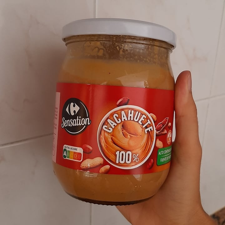 photo of Carrefour Sensation Crema cacahuete shared by @alexandramp on  23 May 2021 - review