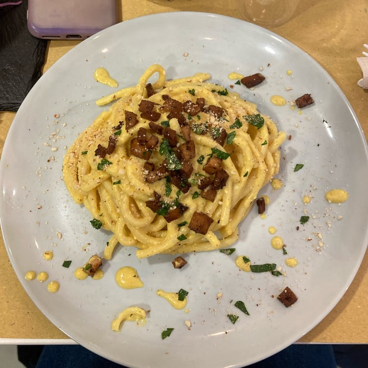 photo of Malerba Pici alla carbonara vegan shared by @ronnironni on  10 Mar 2022 - review