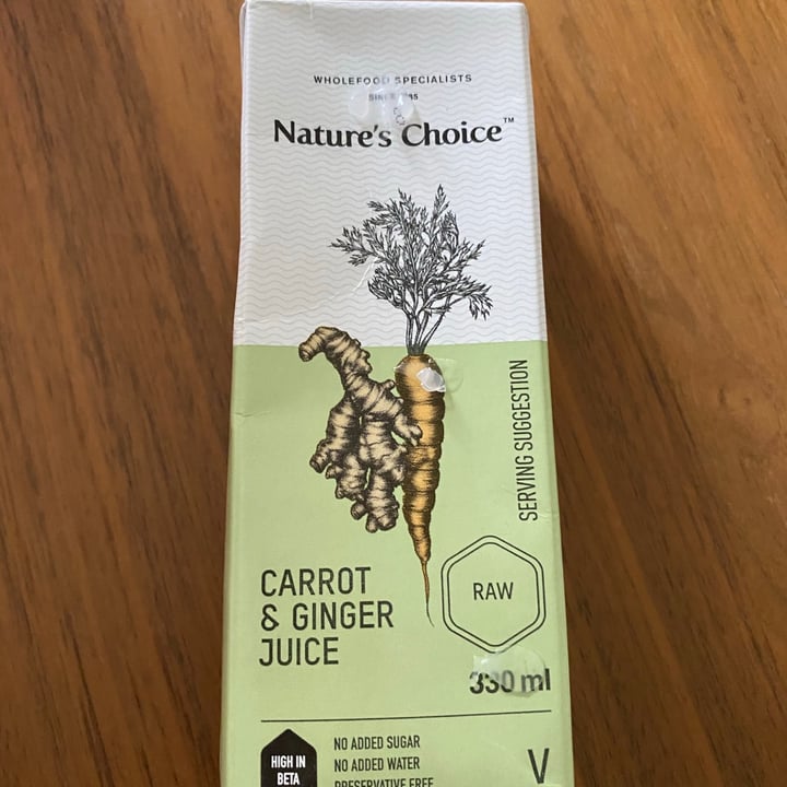 photo of Nature's Choice Carrot & Ginger Juice shared by @bianca1701 on  01 Sep 2020 - review