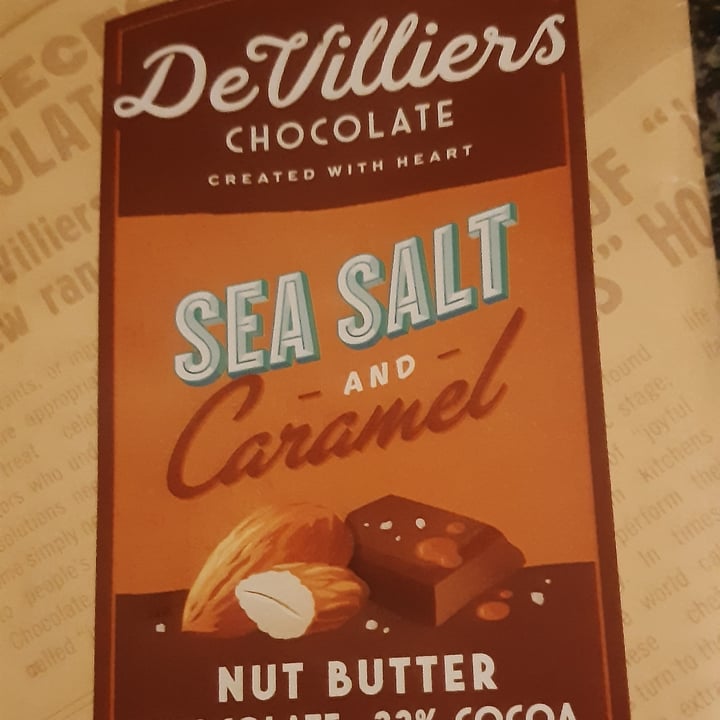 photo of De Villiers Chocolate Sea Salt & Caramel shared by @letschoosecompassion on  18 Jul 2022 - review