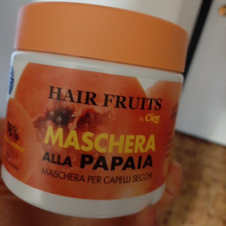 review photo of Cien Hair fruits maschera alla papaia shared by @testopesto on 13 Apr 2022 - review