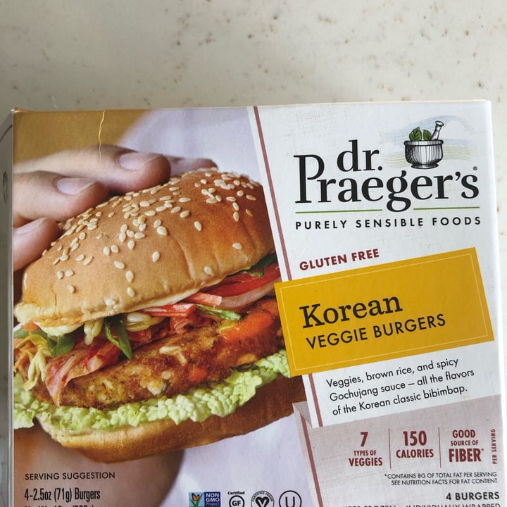 photo of Dr. Praeger's Korean Veggie Burgers shared by @mkoett30 on  07 Dec 2022 - review
